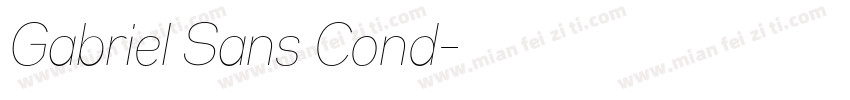 Gabriel Sans Cond字体转换